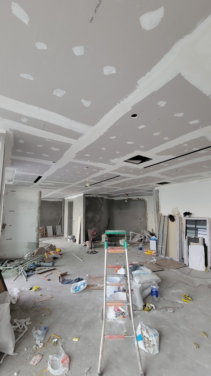 Thi công sửa nhà anh Khải Thanh Trì - Hà Nội 